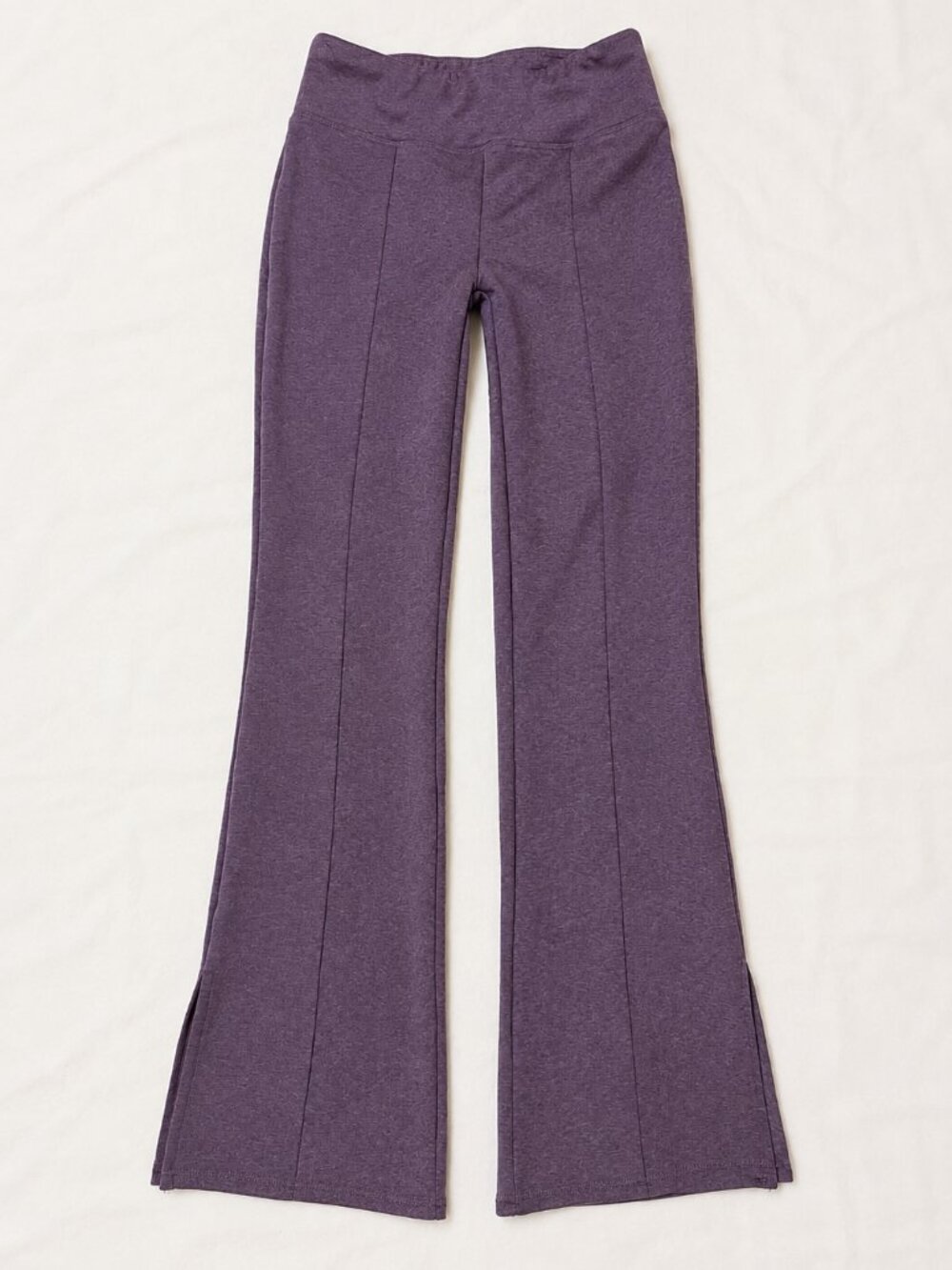 Kyodan Girls Purple Heather Flare Yoga Pants Size Large 10/12 Athletic